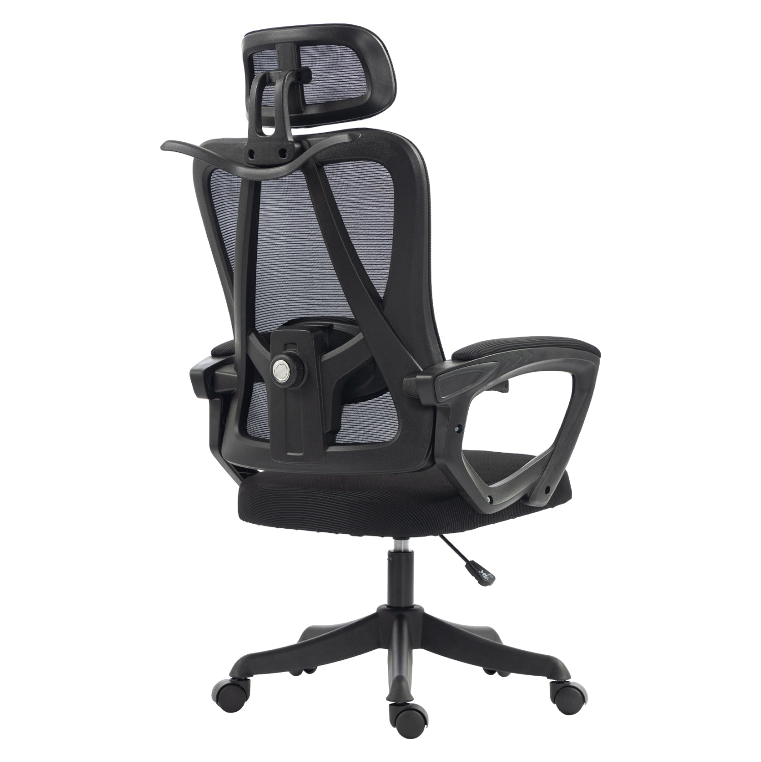 ΚΑΡΕΚΛΑ ΓΡΑΦΕΙΟΥ FRANTIC HM1224.01 ΜΑΥΡO MESH & ΠΟΛΥΠΡΟΠΥΛΕΝΙΟ 60x60x134Υεκ - Pakobazaar