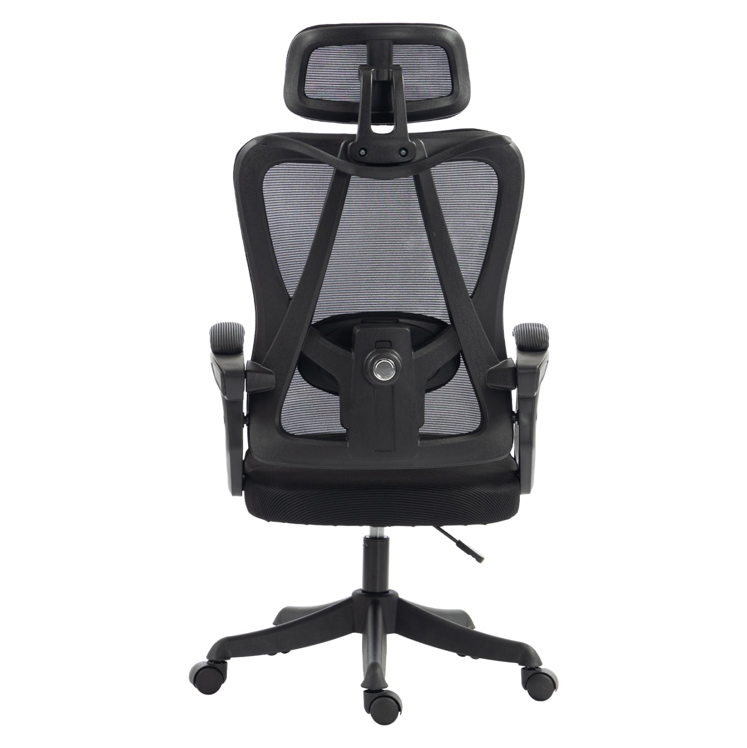 ΚΑΡΕΚΛΑ ΓΡΑΦΕΙΟΥ FRANTIC HM1224.01 ΜΑΥΡO MESH & ΠΟΛΥΠΡΟΠΥΛΕΝΙΟ 60x60x134Υεκ - Pakobazaar