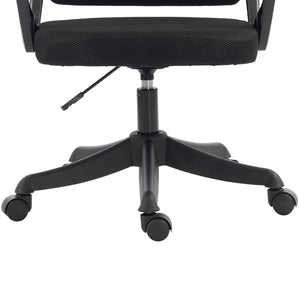 ΚΑΡΕΚΛΑ ΓΡΑΦΕΙΟΥ FRANTIC HM1224.01 ΜΑΥΡO MESH & ΠΟΛΥΠΡΟΠΥΛΕΝΙΟ 60x60x134Υεκ - Pakobazaar