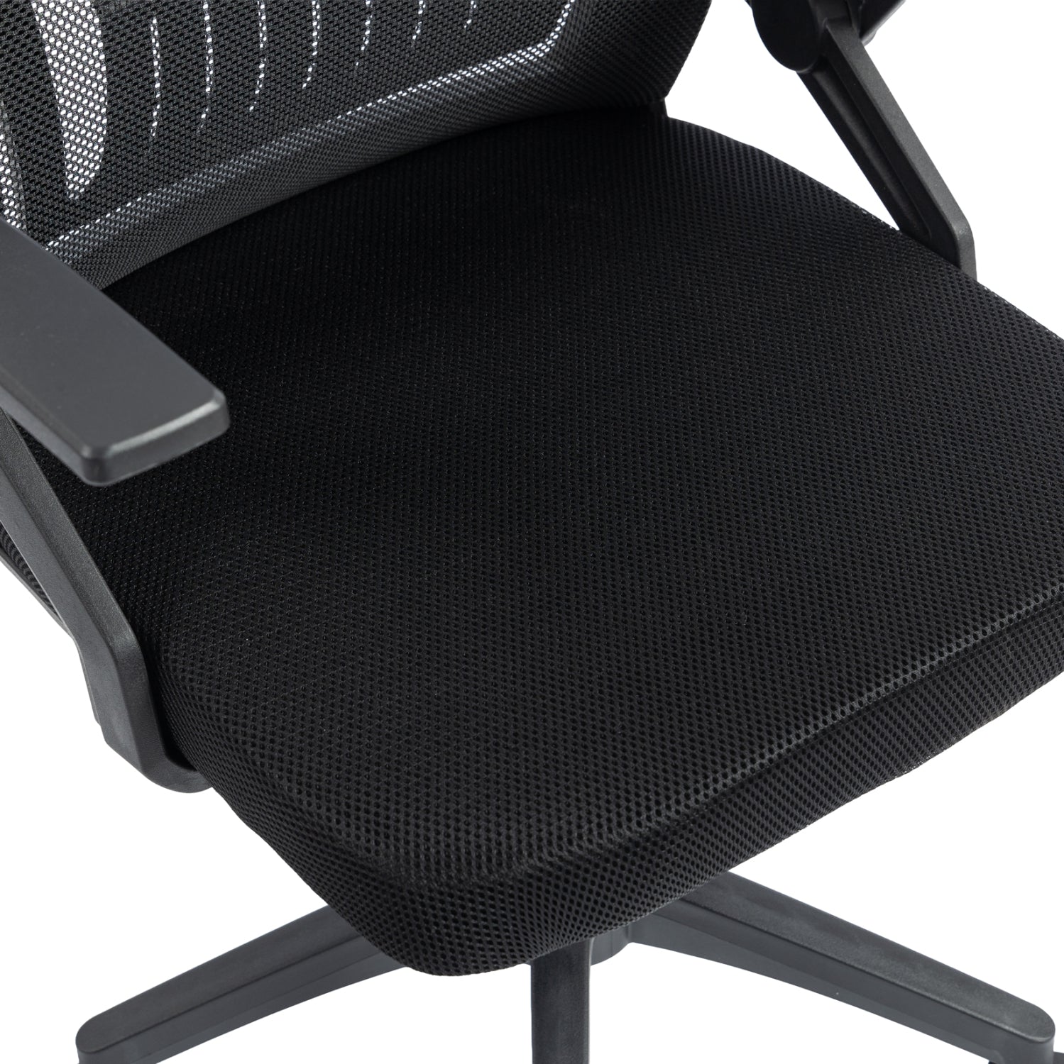 ΚΑΡΕΚΛΑ ΓΡΑΦΕΙΟΥ ZENITH HM1225.01 PP & MESH ΥΦΑΣΜΑ--ΜΑΥΡΟ 60x60x92-100Υεκ - Pakobazaar