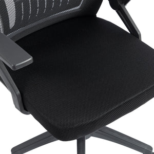 ΚΑΡΕΚΛΑ ΓΡΑΦΕΙΟΥ ZENITH HM1225.01 PP & MESH ΥΦΑΣΜΑ--ΜΑΥΡΟ 60x60x92-100Υεκ - Pakobazaar