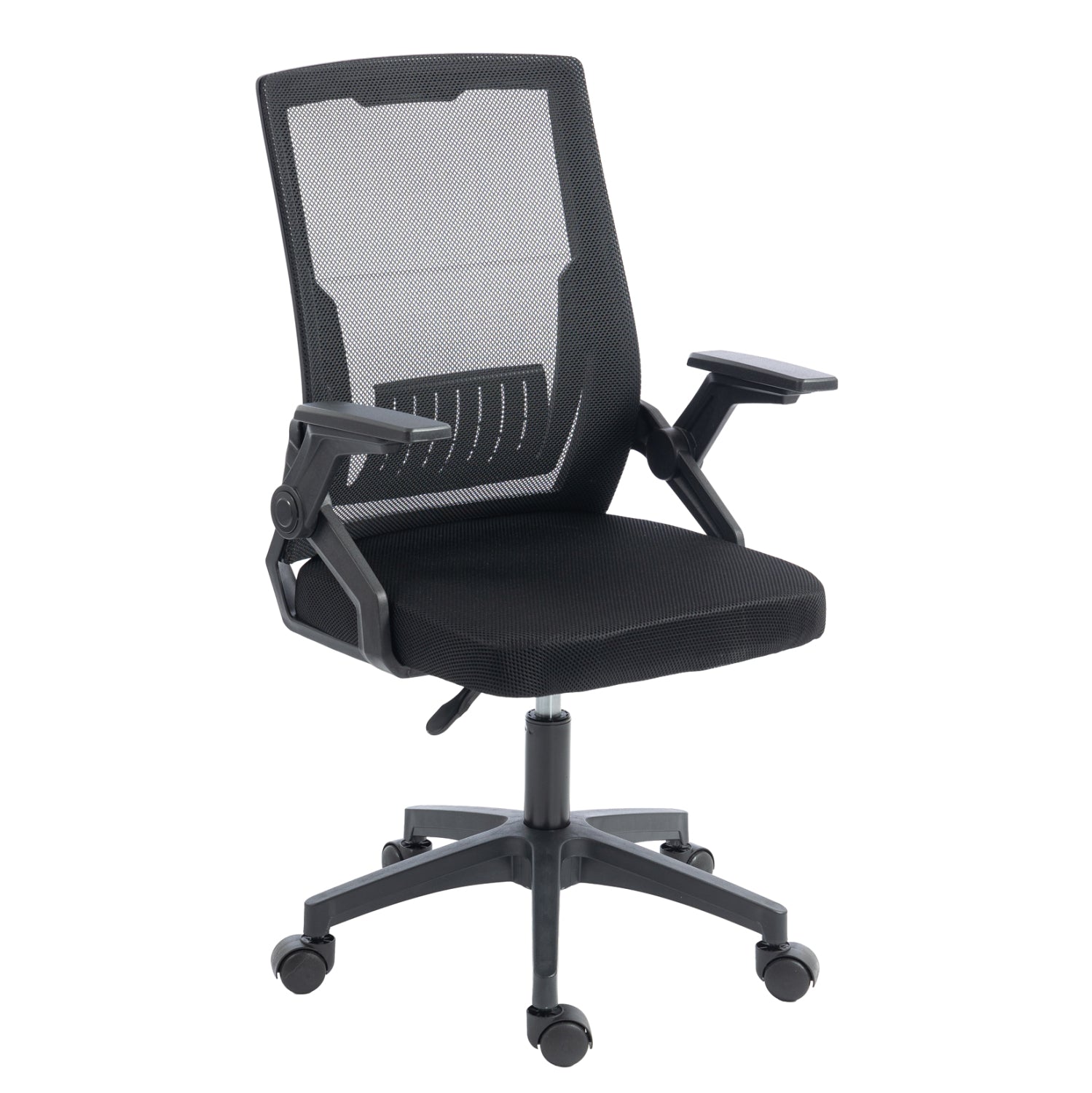 ΚΑΡΕΚΛΑ ΓΡΑΦΕΙΟΥ ZENITH HM1225.01 PP & MESH ΥΦΑΣΜΑ--ΜΑΥΡΟ 60x60x92-100Υεκ - Pakobazaar