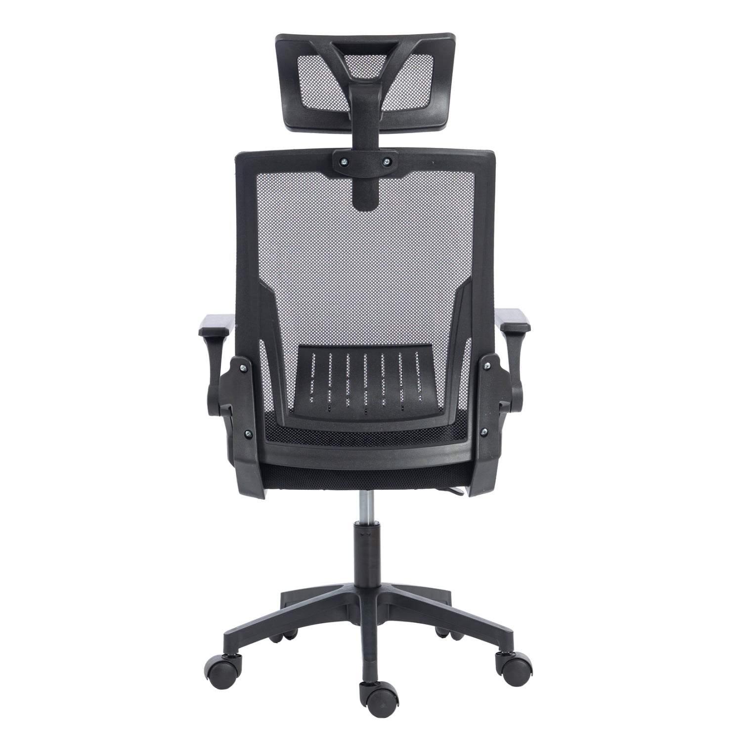 ΚΑΡΕΚΛΑ ΓΡΑΦΕΙΟΥ MATRON HM1226.01 ΜΑΥΡO PP & MESH ΥΦΑΣΜΑ 47x47x128Υεκ - Pakobazaar