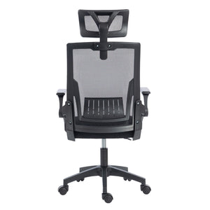 ΚΑΡΕΚΛΑ ΓΡΑΦΕΙΟΥ MATRON HM1226.01 ΜΑΥΡO PP & MESH ΥΦΑΣΜΑ 47x47x128Υεκ - Pakobazaar