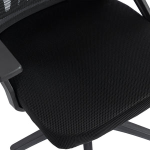 ΚΑΡΕΚΛΑ ΓΡΑΦΕΙΟΥ MATRON HM1226.01 ΜΑΥΡO PP & MESH ΥΦΑΣΜΑ 47x47x128Υεκ - Pakobazaar