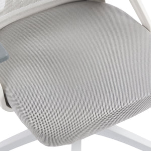 ΚΑΡΕΚΛΑ ΓΡΑΦΕΙΟΥ MATRON HM1226.02 ΛΕΥΚΟ PP--ΑΝΟΙΧΤΟ ΓΚΡΙ MESH 47x47x128Υεκ - Pakobazaar