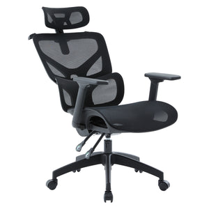 ΚΑΡΕΚΛΑ ΓΡΑΦΕΙΟΥ APEX HM1227.01 ΜΑΥΡO MESH & PP 68x68x120-130Υεκ - Pakobazaar