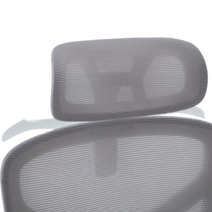 ΚΑΡΕΚΛΑ ΓΡΑΦΕΙΟΥ APEX HM1227.02 ΛΕΥΚΟ PP--ΑΝΟΙΧΤΟ ΓΚΡΙ MESH 68x68x120-130Υεκ - Pakobazaar