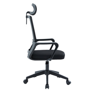 ΚΑΡΕΚΛΑ ΓΡΑΦΕΙΟΥ VELOCITY HM1229.01 ΜΑΥΡO MESH & PP 61x62x123Υεκ - Pakobazaar