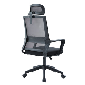 ΚΑΡΕΚΛΑ ΓΡΑΦΕΙΟΥ VELOCITY HM1229.01 ΜΑΥΡO MESH & PP 61x62x123Υεκ - Pakobazaar