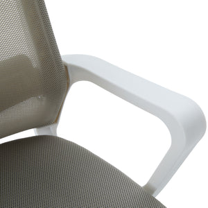 ΚΑΡΕΚΛΑ ΓΡΑΦΕΙΟΥ VELOCITY HM1229.02 ΛΕΥΚΟ PP--ΑΝΟΙΧΤΟ ΓΚΡΙ MESH 61x62x123Υεκ - Pakobazaar