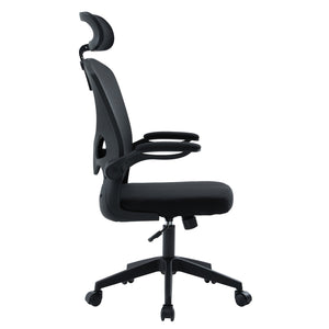 ΚΑΡΕΚΛΑ ΓΡΑΦΕΙΟΥ FLOATER HM1230.01 ΜΑΥΡO MESH & PP 62x62x106-116Υεκ - Pakobazaar
