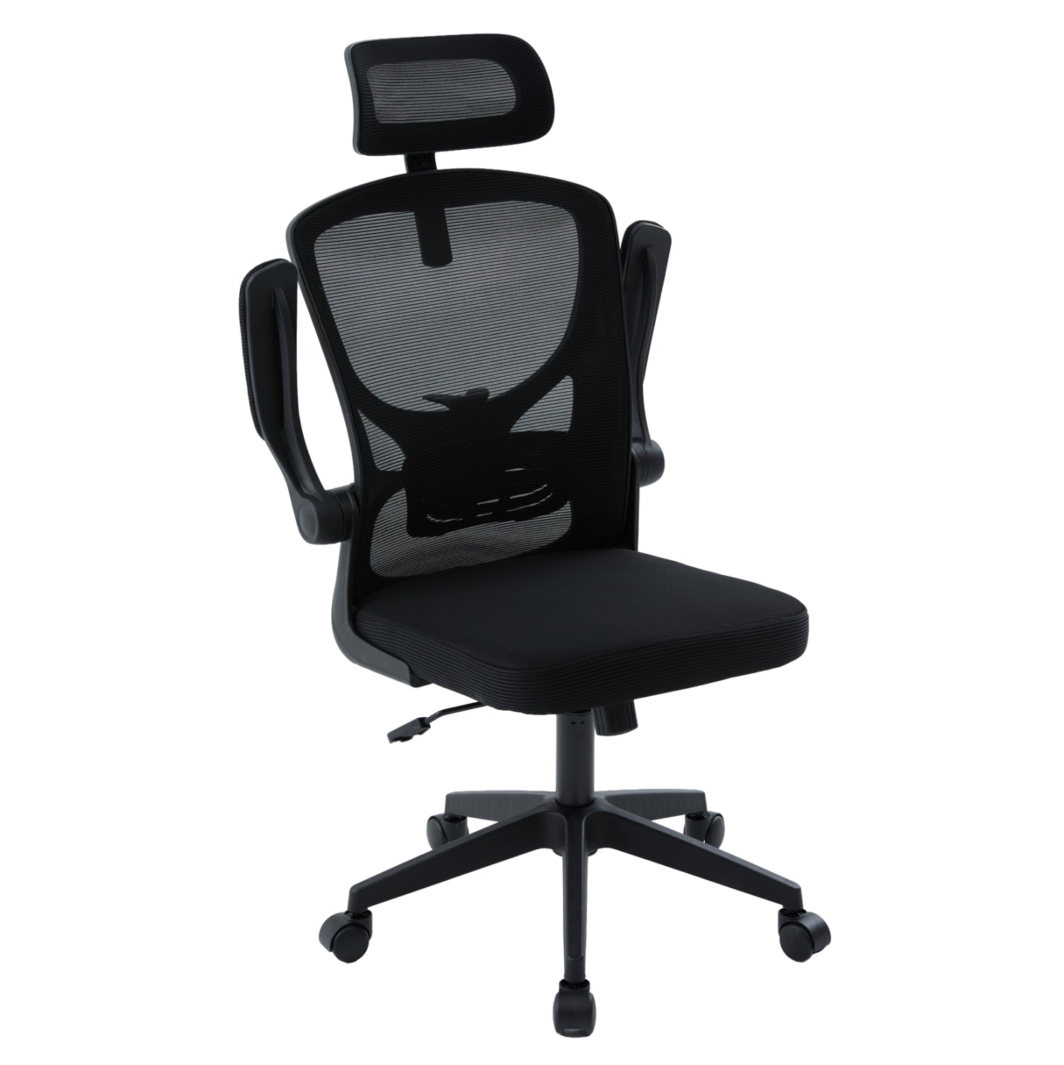 ΚΑΡΕΚΛΑ ΓΡΑΦΕΙΟΥ FLOATER HM1230.01 ΜΑΥΡO MESH & PP 62x62x106-116Υεκ - Pakobazaar