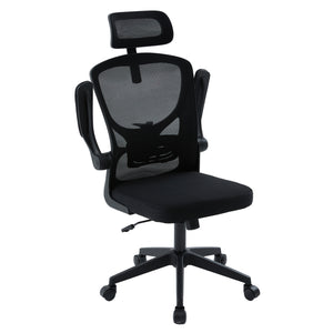 ΚΑΡΕΚΛΑ ΓΡΑΦΕΙΟΥ FLOATER HM1230.01 ΜΑΥΡO MESH & PP 62x62x106-116Υεκ - Pakobazaar
