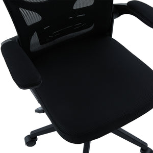 ΚΑΡΕΚΛΑ ΓΡΑΦΕΙΟΥ FLOATER HM1230.01 ΜΑΥΡO MESH & PP 62x62x106-116Υεκ - Pakobazaar