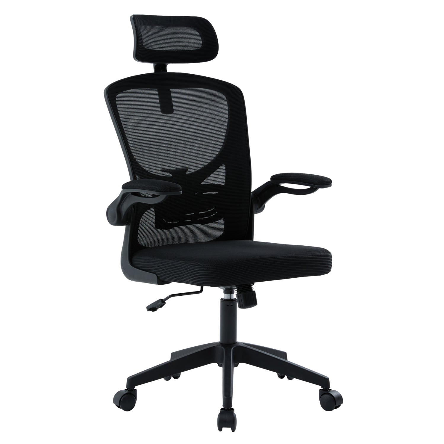 ΚΑΡΕΚΛΑ ΓΡΑΦΕΙΟΥ FLOATER HM1230.01 ΜΑΥΡO MESH & PP 62x62x106-116Υεκ - Pakobazaar