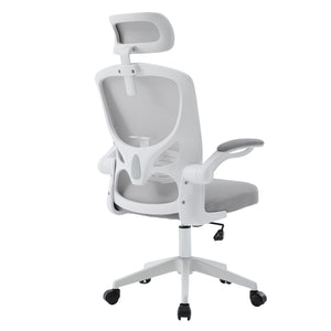 ΚΑΡΕΚΛΑ ΓΡΑΦΕΙΟΥ FLOATER HM1230.02 ΛΕΥΚΟ PP--ΑΝΟΙΧΤΟ ΓΚΡΙ MESH 62x62x106-116Υεκ - Pakobazaar