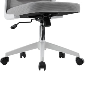 ΚΑΡΕΚΛΑ ΓΡΑΦΕΙΟΥ FLOATER HM1230.02 ΛΕΥΚΟ PP--ΑΝΟΙΧΤΟ ΓΚΡΙ MESH 62x62x106-116Υεκ - Pakobazaar