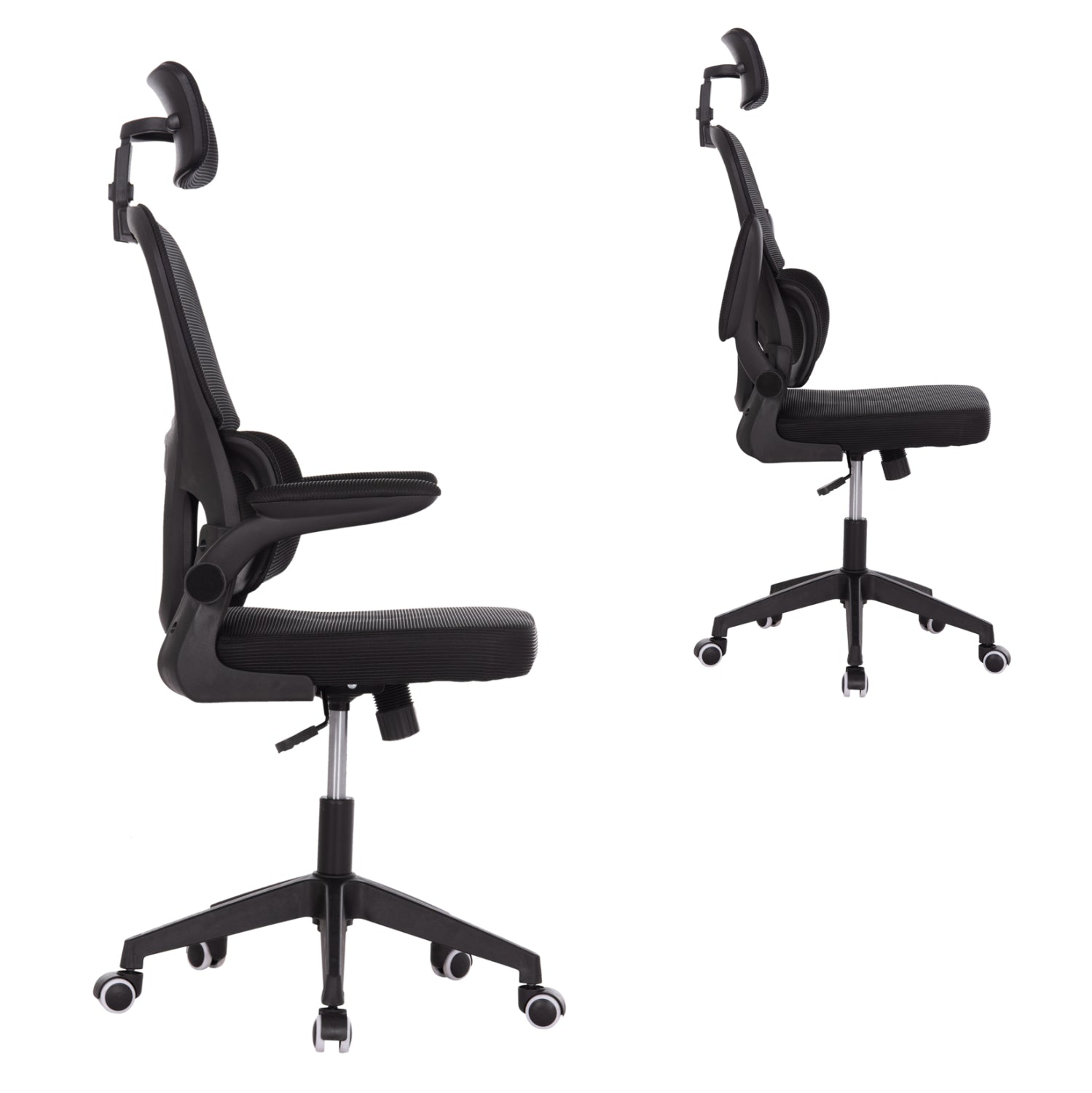 ΚΑΡΕΚΛΑ ΓΡΑΦΕΙΟΥ BASTON HM18236.01 ΜΑΥΡΟ MESH & PP ΣΚΕΛΕΤΟΣ 64x60x117-127Υεκ. - Pakobazaar