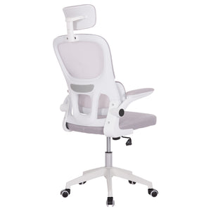 ΚΑΡΕΚΛΑ ΓΡΑΦΕΙΟΥ BASTON HM18236.03 ΓΚΡΙ MESH & ΛΕΥΚΟΣ PP ΣΚΕΛΕΤΟΣ 64x60x127Υεκ. - Pakobazaar