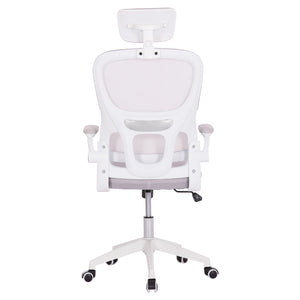 ΚΑΡΕΚΛΑ ΓΡΑΦΕΙΟΥ BASTON HM18236.03 ΓΚΡΙ MESH & ΛΕΥΚΟΣ PP ΣΚΕΛΕΤΟΣ 64x60x127Υεκ. - Pakobazaar