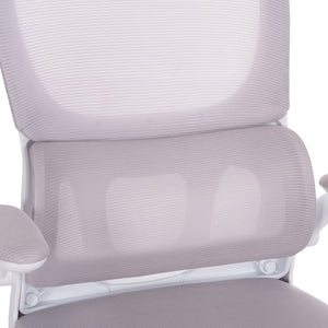 ΚΑΡΕΚΛΑ ΓΡΑΦΕΙΟΥ BASTON HM18236.03 ΓΚΡΙ MESH & ΛΕΥΚΟΣ PP ΣΚΕΛΕΤΟΣ 64x60x127Υεκ. - Pakobazaar