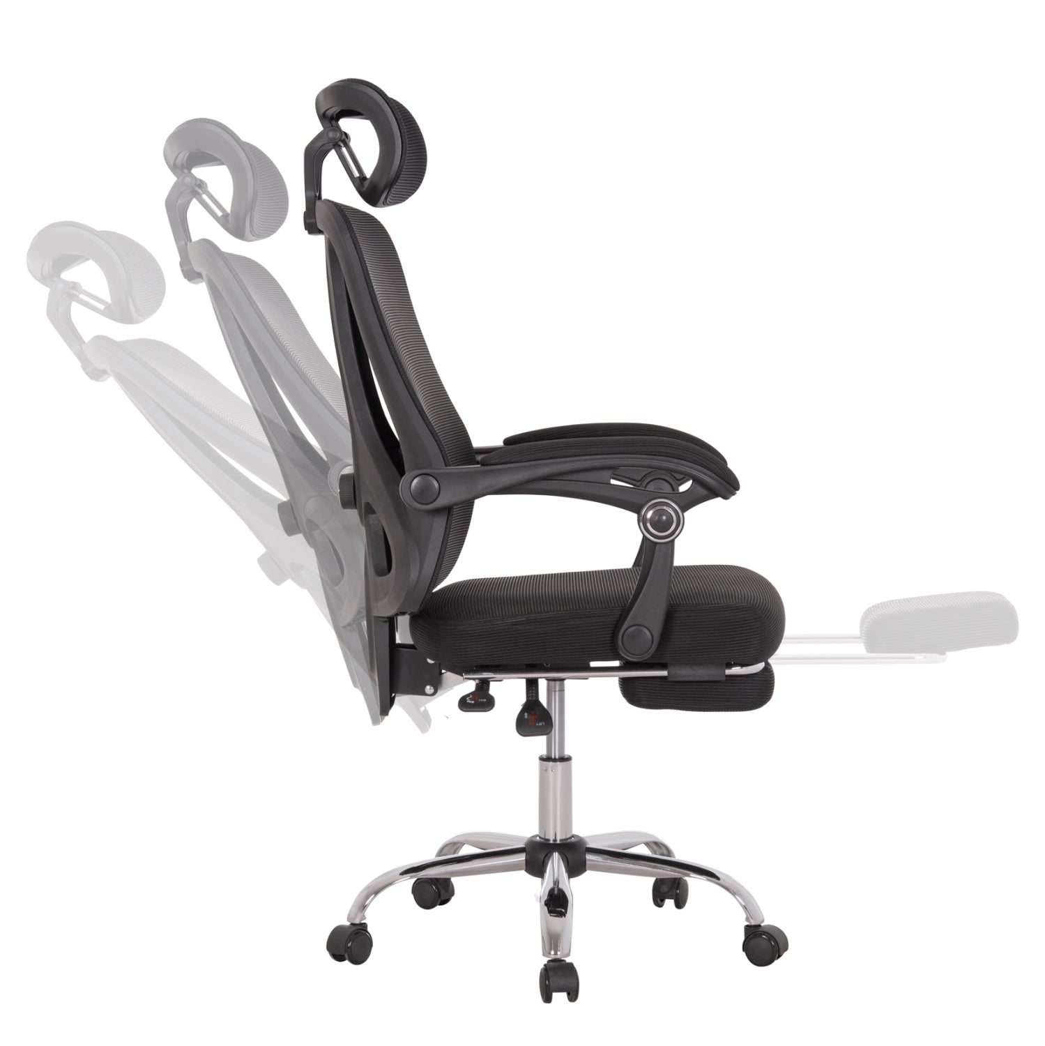 ΚΑΡΕΚΛΑ ΓΡΑΦΕΙΟΥ BARNET HM18258.01 ΜΑΥΡΟ MESH-ΜΑΥΡΟΣ ΣΚΕΛΕΤΟΣ NYLON 61x62x123Υ - Pakobazaar