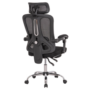 ΚΑΡΕΚΛΑ ΓΡΑΦΕΙΟΥ BARNET HM18258.01 ΜΑΥΡΟ MESH-ΜΑΥΡΟΣ ΣΚΕΛΕΤΟΣ NYLON 61x62x123Υ - Pakobazaar