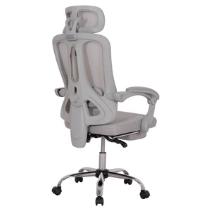 ΚΑΡΕΚΛΑ ΓΡΑΦΕΙΟΥ BARNET HM18258.02 ΓΚΡΙ MESH-ΓΚΡΙ ΣΚΕΛΕΤΟΣ NYLON 61x62x123Υ - Pakobazaar
