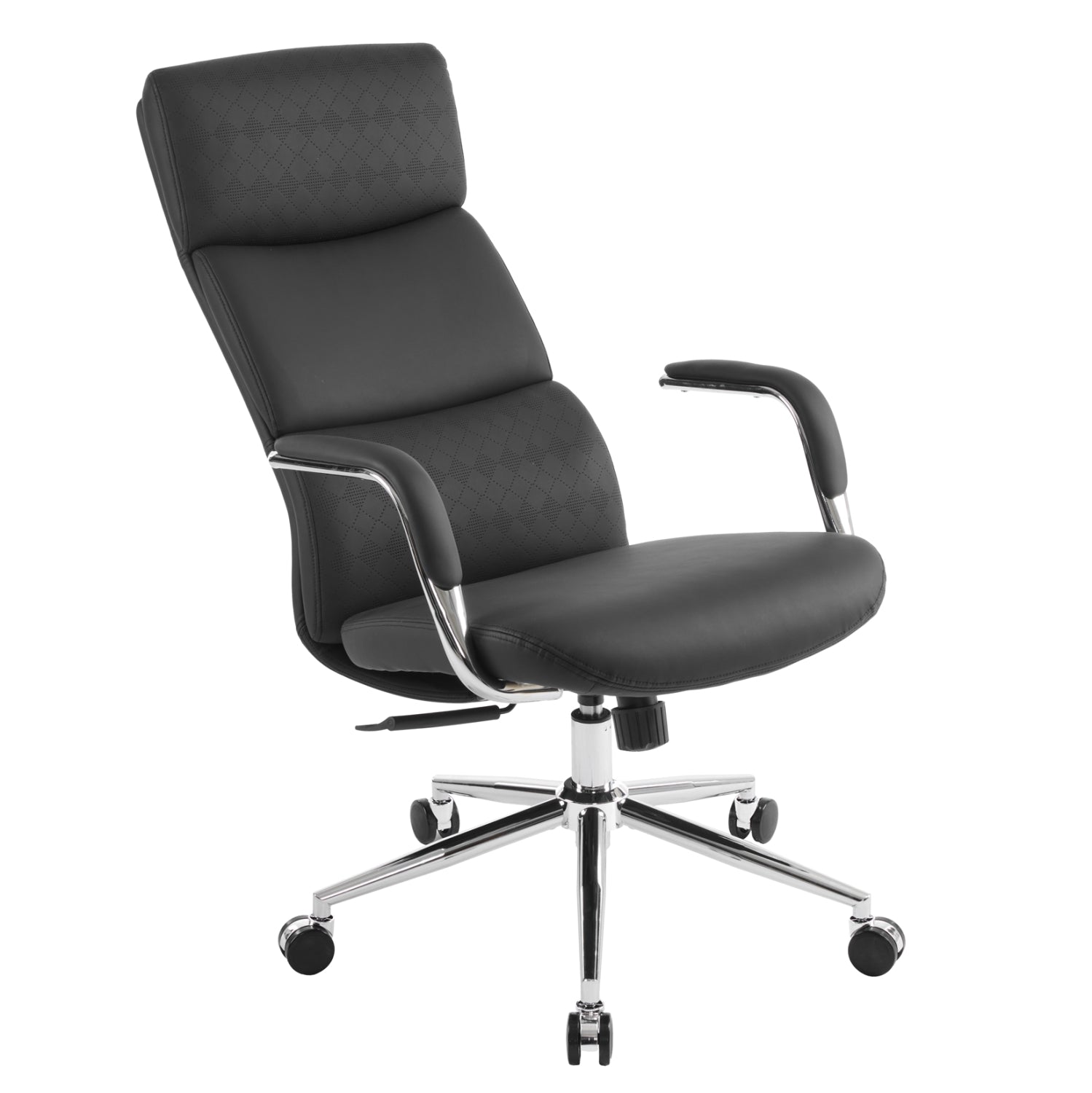 ΚΑΡΕΚΛΑ ΓΡΑΦΕΙΟΥ MEITE HM18353.01 ΜΑΥΡΟ PU ΔΕΡΜΑ--ΒΑΣΗ ΧΡΩΜΙΟΥ 66x71x127Υεκ - Pakobazaar