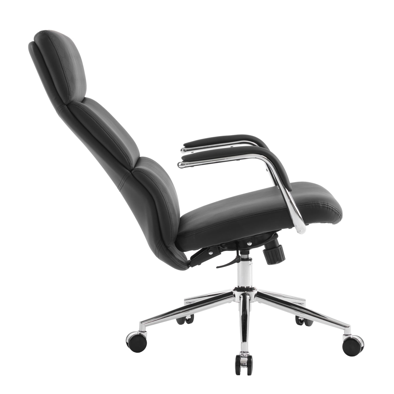 ΚΑΡΕΚΛΑ ΓΡΑΦΕΙΟΥ MEITE HM18353.01 ΜΑΥΡΟ PU ΔΕΡΜΑ--ΒΑΣΗ ΧΡΩΜΙΟΥ 66x71x127Υεκ - Pakobazaar