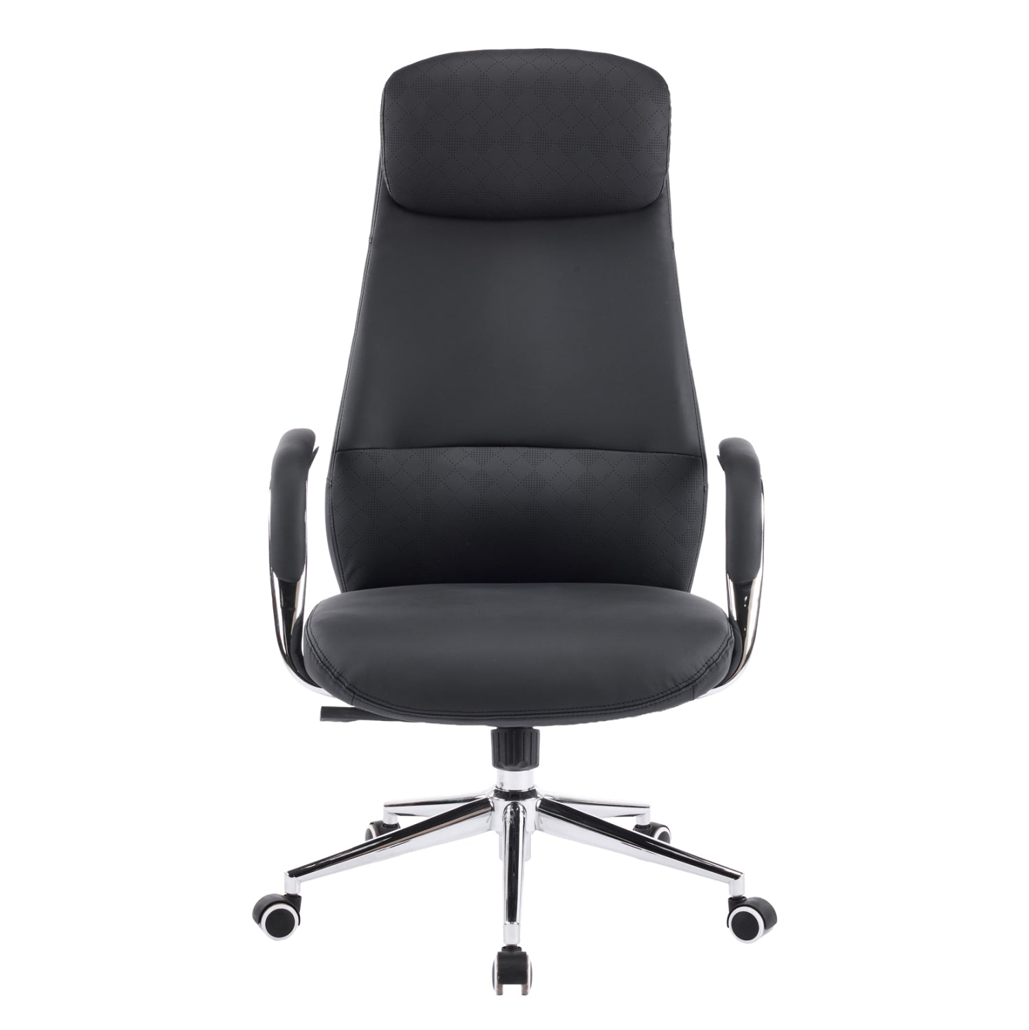 ΚΑΡΕΚΛΑ ΓΡΑΦΕΙΟΥ SONTY HM18354.01 ΜΑΥΡΟ PU ΔΕΡΜΑ--ΒΑΣΗ ΧΡΩΜΙΟΥ 67x68x125Υεκ - Pakobazaar