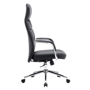 ΚΑΡΕΚΛΑ ΓΡΑΦΕΙΟΥ TEETER HM18355.01 ΜΑΥΡΟ PU ΔΕΡΜΑ--ΒΑΣΗ ΧΡΩΜΙΟΥ 67x66x121Υεκ - Pakobazaar