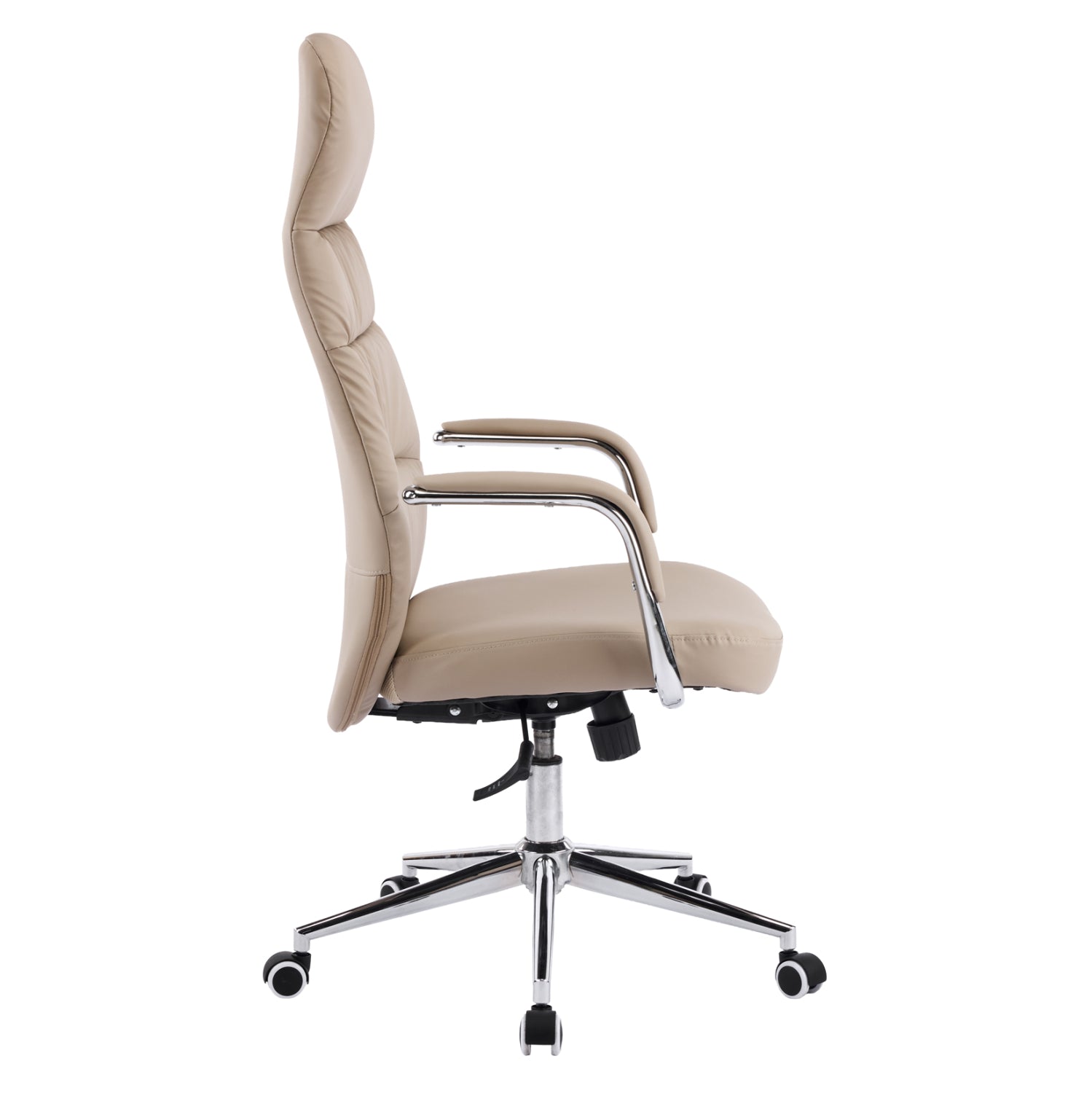 ΚΑΡΕΚΛΑ ΓΡΑΦΕΙΟΥ TEETER HM18355.02 ΜΠΕΖ PU ΔΕΡΜΑ--ΒΑΣΗ ΧΡΩΜΙΟΥ 67x66x121Υεκ - Pakobazaar