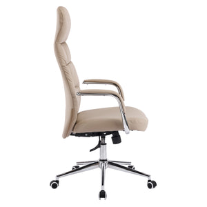 ΚΑΡΕΚΛΑ ΓΡΑΦΕΙΟΥ TEETER HM18355.02 ΜΠΕΖ PU ΔΕΡΜΑ--ΒΑΣΗ ΧΡΩΜΙΟΥ 67x66x121Υεκ - Pakobazaar