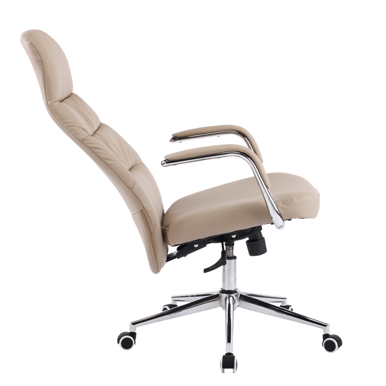 ΚΑΡΕΚΛΑ ΓΡΑΦΕΙΟΥ TEETER HM18355.02 ΜΠΕΖ PU ΔΕΡΜΑ--ΒΑΣΗ ΧΡΩΜΙΟΥ 67x66x121Υεκ - Pakobazaar