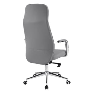 ΚΑΡΕΚΛΑ ΓΡΑΦΕΙΟΥ TEETER HM18355.10 ΓΚΡΙ PU ΔΕΡΜΑ--ΒΑΣΗ ΧΡΩΜΙΟΥ 67x66x121Υεκ - Pakobazaar