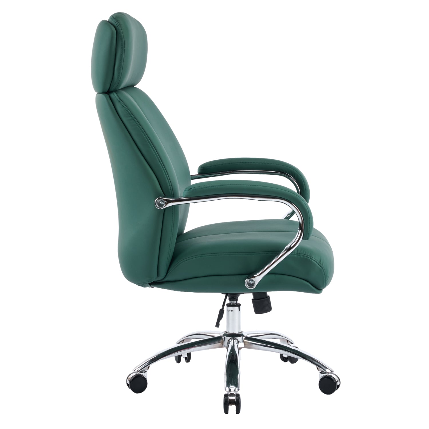 ΚΑΡΕΚΛΑ ΓΡΑΦΕΙΟΥ TOREN HM18357.07 ΠΡΑΣΙΝΟ PU ΔΕΡΜΑ--ΒΑΣΗ ΧΡΩΜΙΟΥ 66x74x128Υεκ - Pakobazaar