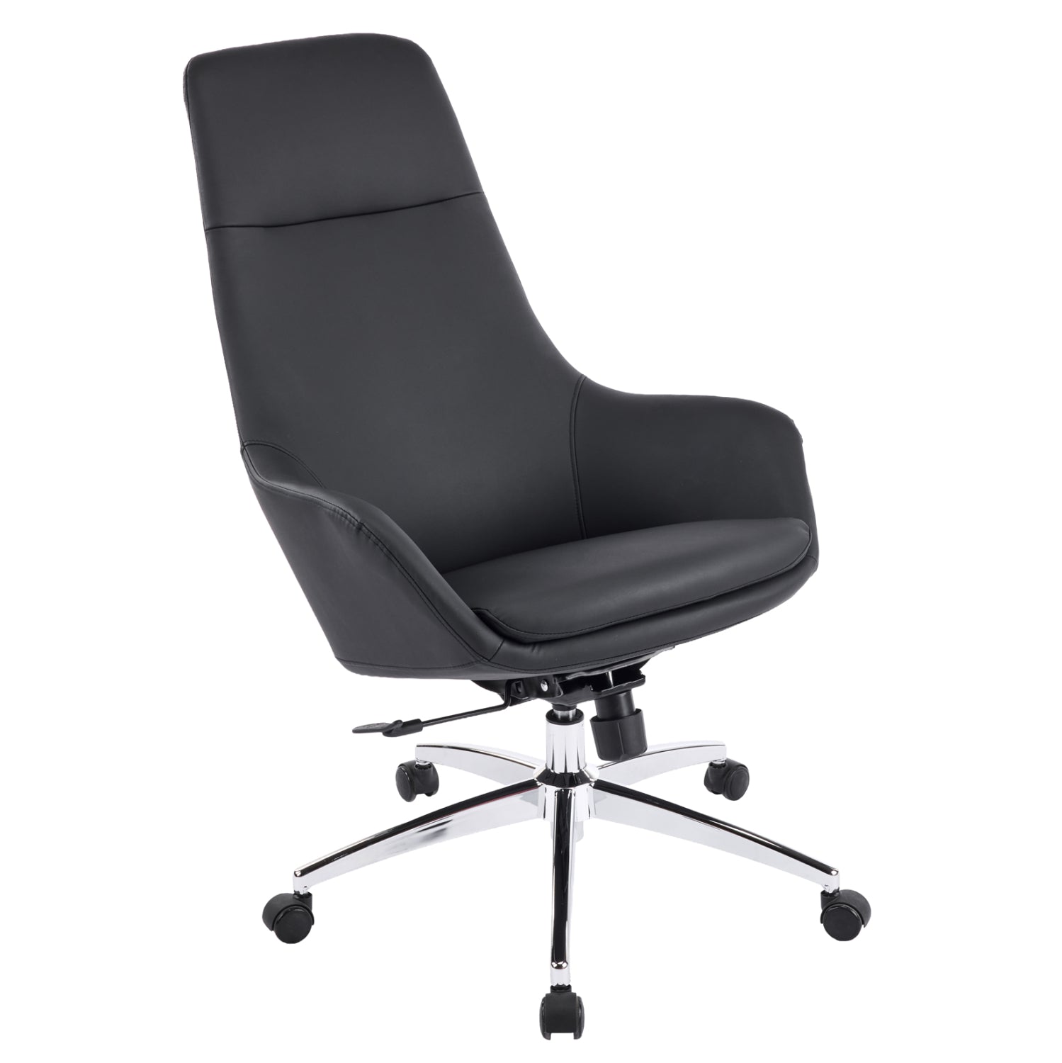 ΚΑΡΕΚΛΑ ΓΡΑΦΕΙΟΥ BEKKER HM18359.01 ΜΑΥΡΟ PU ΔΕΡΜΑ--ΒΑΣΗ ΧΡΩΜΙΟΥ 67x67x126Υεκ - Pakobazaar