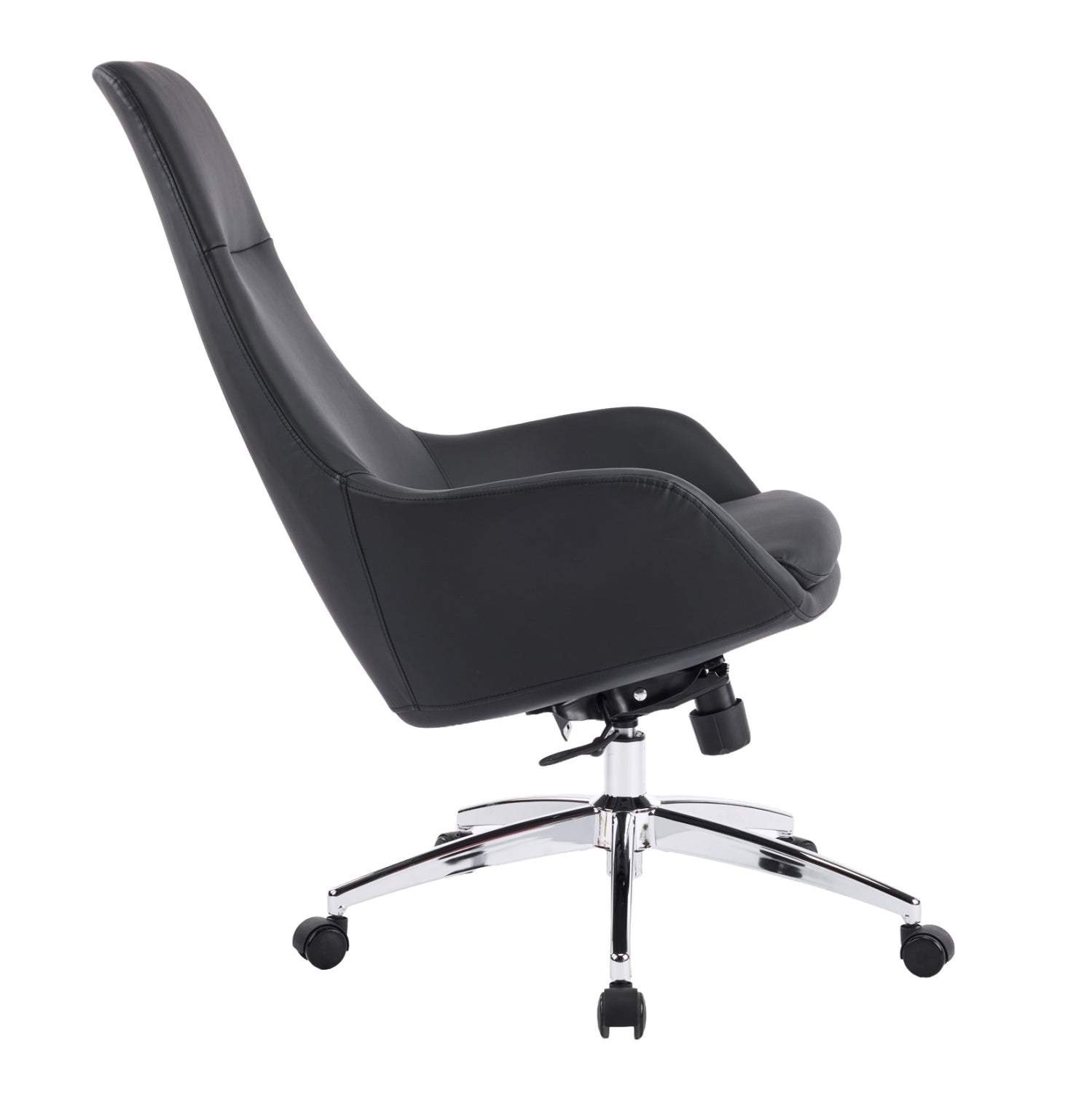 ΚΑΡΕΚΛΑ ΓΡΑΦΕΙΟΥ BEKKER HM18359.01 ΜΑΥΡΟ PU ΔΕΡΜΑ--ΒΑΣΗ ΧΡΩΜΙΟΥ 67x67x126Υεκ - Pakobazaar