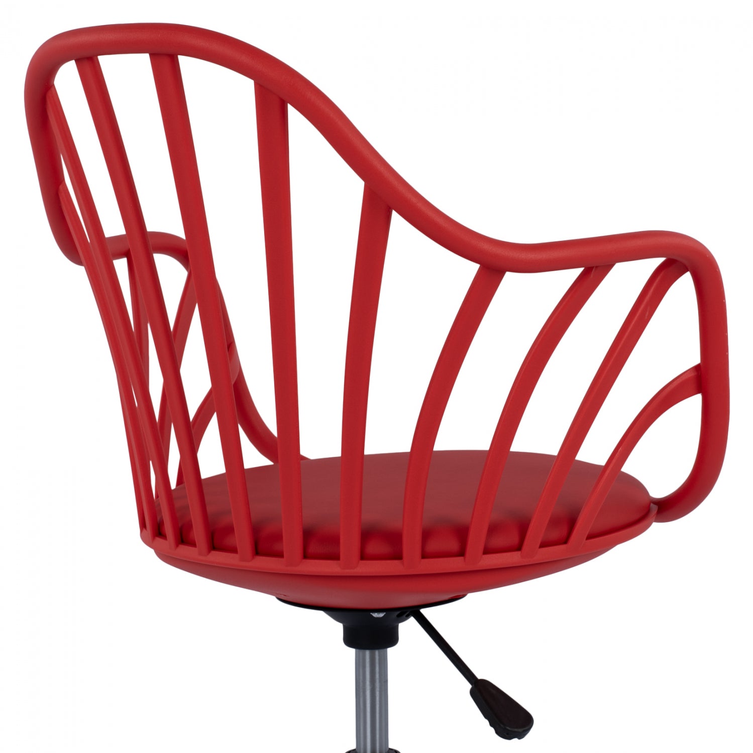 ΚΑΡΕΚΛΑ ΓΡΑΦΕΙΟΥ BECKY HM8457.04 ΣΕ ΚΟΚΚΙΝΟ ΧΡΩΜΑ 57Χ57Χ96 ΕΚ - Pakobazaar