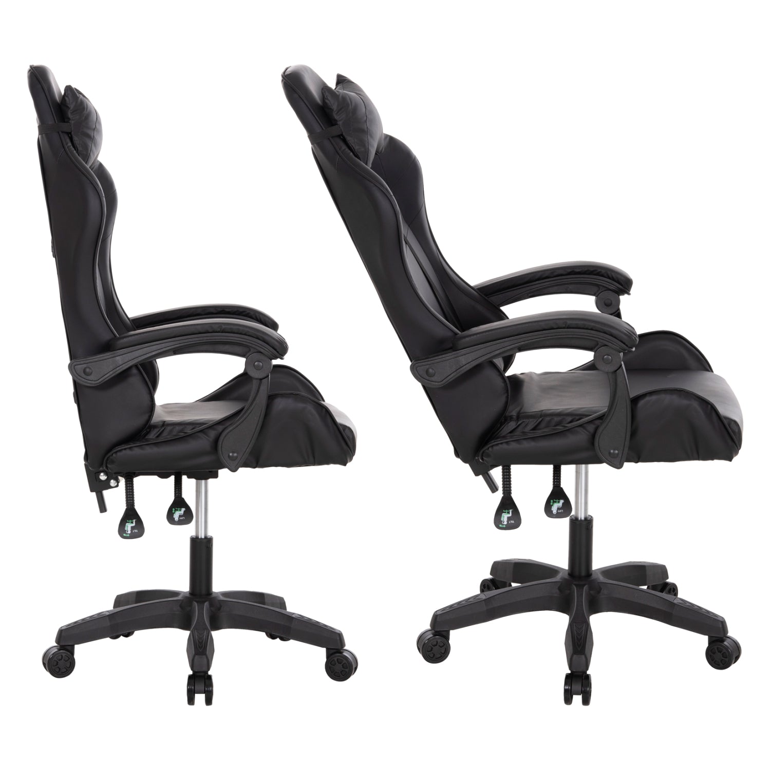 ΚΑΡΕΚΛΑ ΓΡΑΦΕΙΟΥ GAMING MANCER HM1194 ΜΑΥΡΟ PU-ΜΑΥΡΟ ΠΟΛΥΠΡΟΠΥΛΕΝΙΟ 59x69x125Υεκ. - Pakobazaar