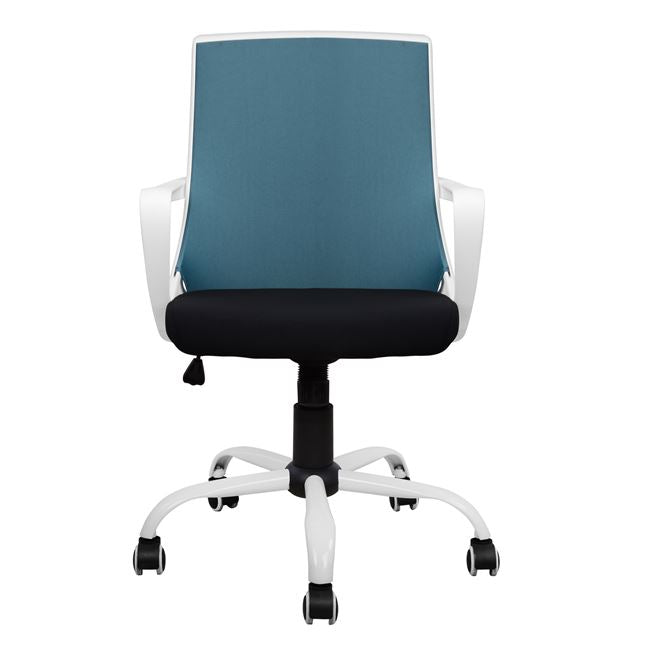 ΚΑΡΕΚΛΑ ΓΡΑΦΕΙΟΥ MALFOI HM1053.06 ΜΠΛΕ MESH & ΠΟΔΙ ΜΕΤΑΛΛΙΚΟ 58x59x103 εκ. - Pakobazaar