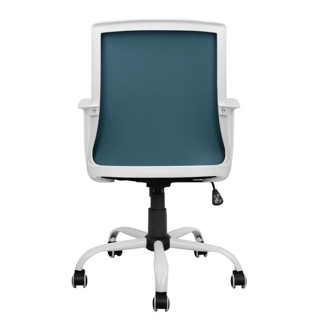 ΚΑΡΕΚΛΑ ΓΡΑΦΕΙΟΥ MALFOI HM1053.06 ΜΠΛΕ MESH & ΠΟΔΙ ΜΕΤΑΛΛΙΚΟ 58x59x103 εκ. - Pakobazaar