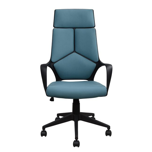ΚΑΡΕΚΛΑ ΓΡΑΦΕΙΟΥ ANIVIA HM1054.06 ΓΚΡΙ ΣΙΕΛ & ΠΟΔΙ ΜΑΥΡΟ 64x61x126 εκ. - Pakobazaar