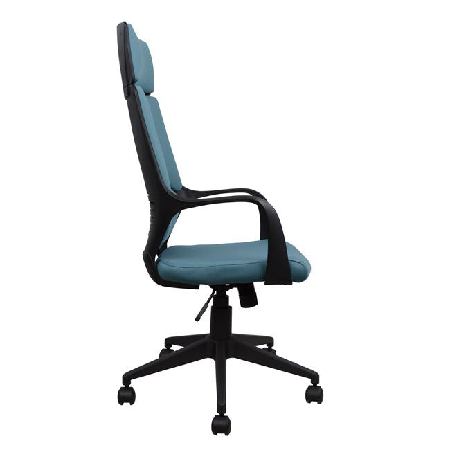 ΚΑΡΕΚΛΑ ΓΡΑΦΕΙΟΥ ANIVIA HM1054.06 ΓΚΡΙ ΣΙΕΛ & ΠΟΔΙ ΜΑΥΡΟ 64x61x126 εκ. - Pakobazaar