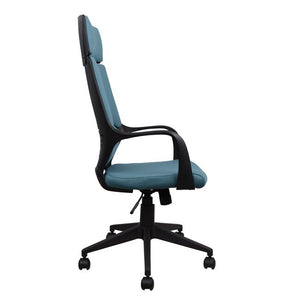 ΚΑΡΕΚΛΑ ΓΡΑΦΕΙΟΥ ANIVIA HM1054.06 ΓΚΡΙ ΣΙΕΛ & ΠΟΔΙ ΜΑΥΡΟ 64x61x126 εκ. - Pakobazaar