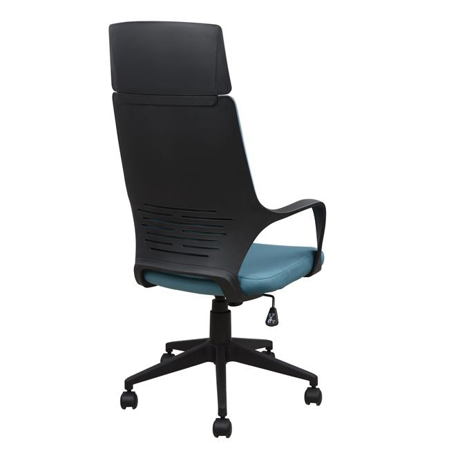 ΚΑΡΕΚΛΑ ΓΡΑΦΕΙΟΥ ANIVIA HM1054.06 ΓΚΡΙ ΣΙΕΛ & ΠΟΔΙ ΜΑΥΡΟ 64x61x126 εκ. - Pakobazaar