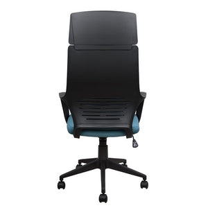 ΚΑΡΕΚΛΑ ΓΡΑΦΕΙΟΥ ANIVIA HM1054.06 ΓΚΡΙ ΣΙΕΛ & ΠΟΔΙ ΜΑΥΡΟ 64x61x126 εκ. - Pakobazaar
