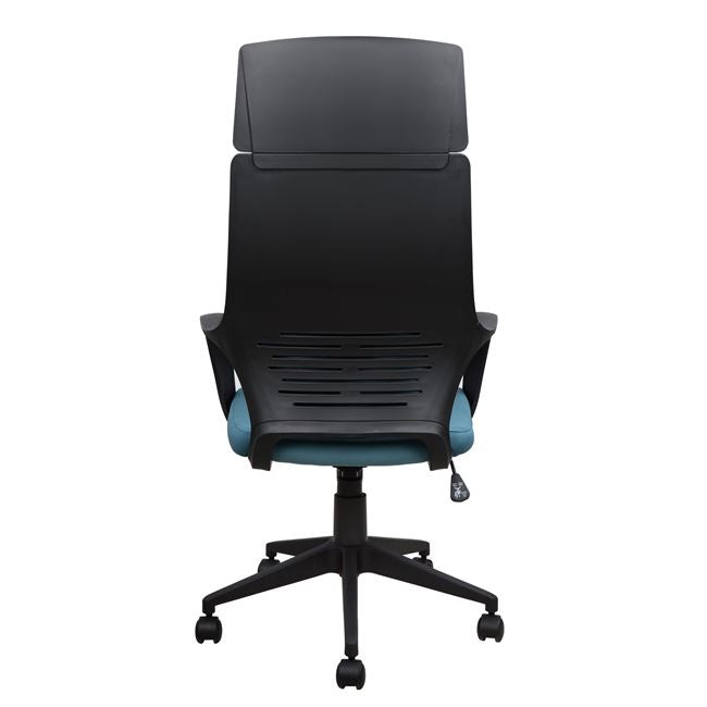ΚΑΡΕΚΛΑ ΓΡΑΦΕΙΟΥ ANIVIA HM1054.06 ΓΚΡΙ ΣΙΕΛ & ΠΟΔΙ ΜΑΥΡΟ 64x61x126 εκ. - Pakobazaar